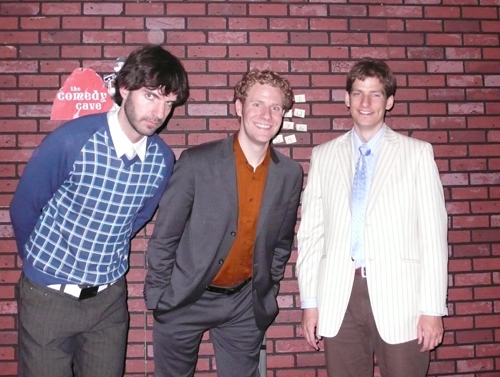 Cast of Magically Delicious The stars of Magically Delicious, from left to right, Tyler Wilson, myself, and Ryan Pilling.